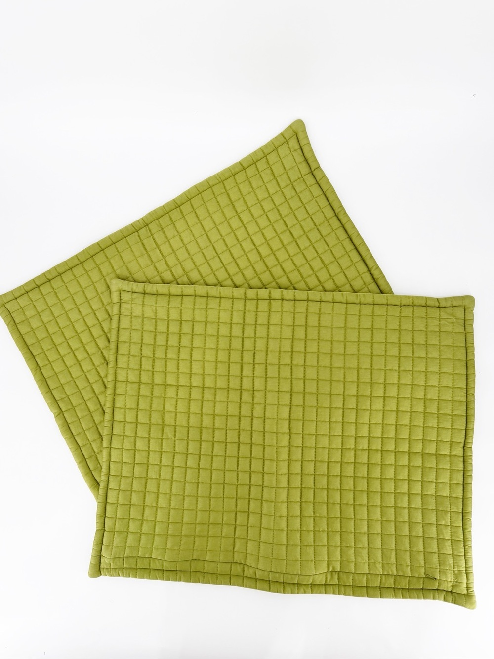 Crate and Barrel Plaza Celery Standard Shams 2